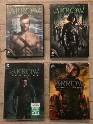WB 3-DVD (Green) Arrow Lot DC Comics Lot First / Second / Third & Fourth Seasons