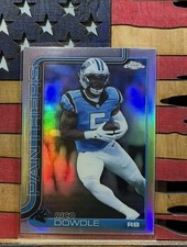 2025 Topps Chrome Football - Rico Dowdle #43 Refractor