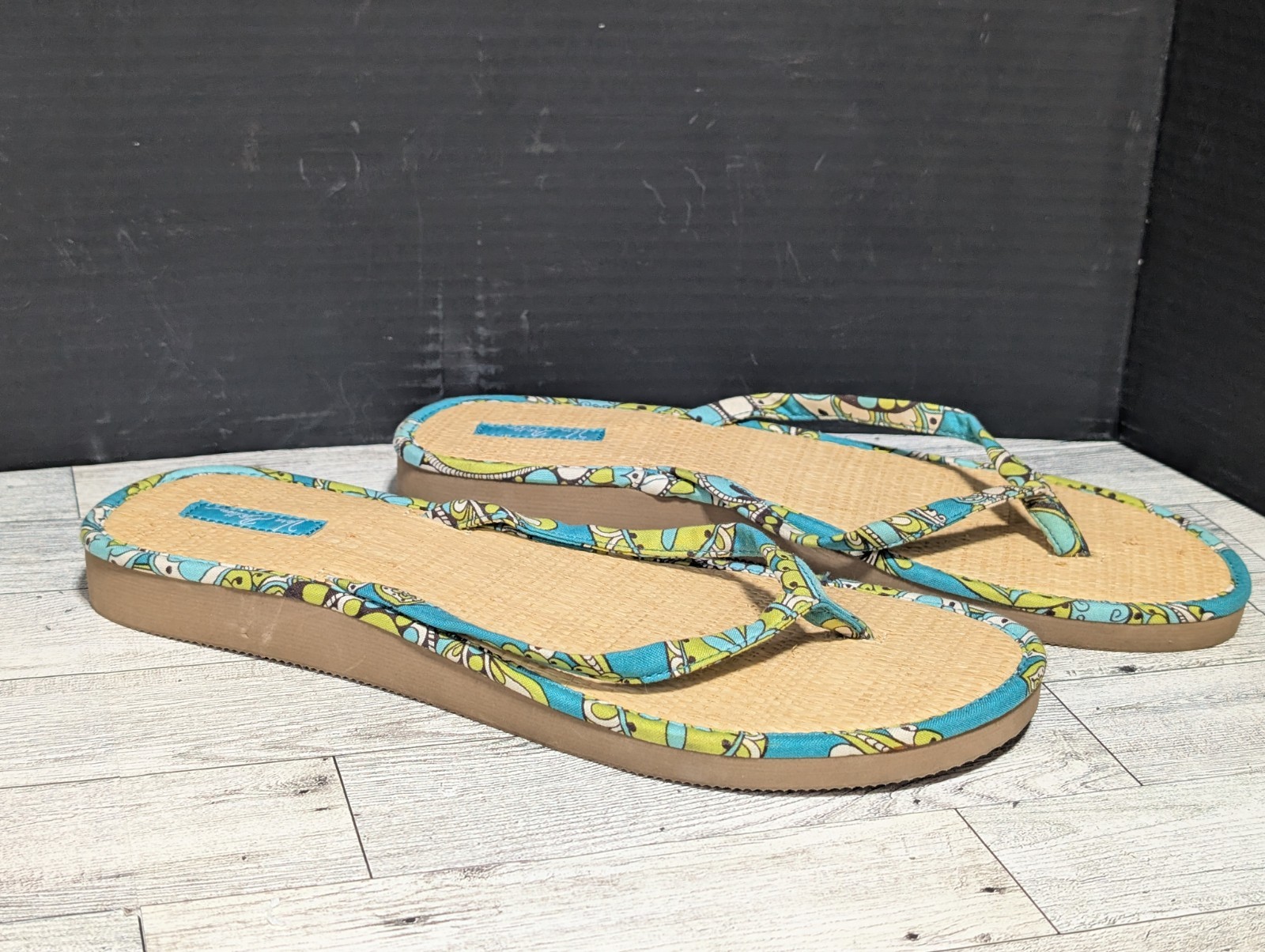 APL Scarpe sandali infradito donna multicolore Vera Bradley estivi taglia large 8 9