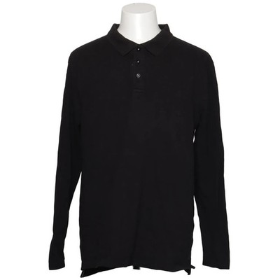 Langarmshirt, Größe: XL, ST 809, Schwarz, Elasthan/Bio-Baumwolle, Einfarbig #ETT