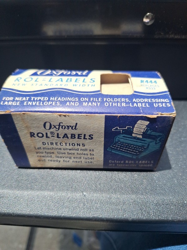 Vintage Oxford Roll R Labels