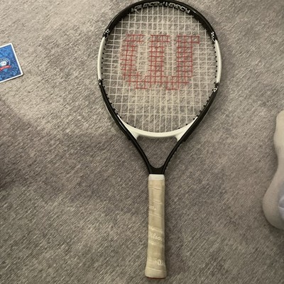 Wilson Roger Federer Kids Black and White Tennis Racket