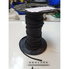 Black Polyester Cord - Width 7 Mm