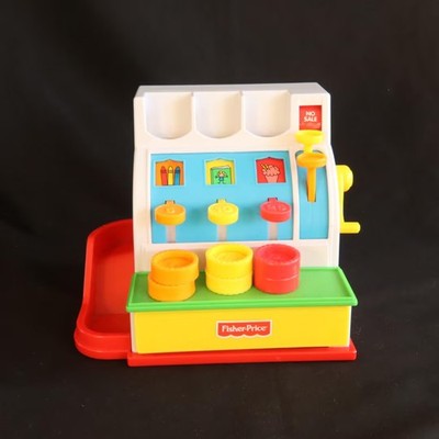 Fisher-Price-Spielkasse, 6 Münzen, Nr. 926, 1994, altes...