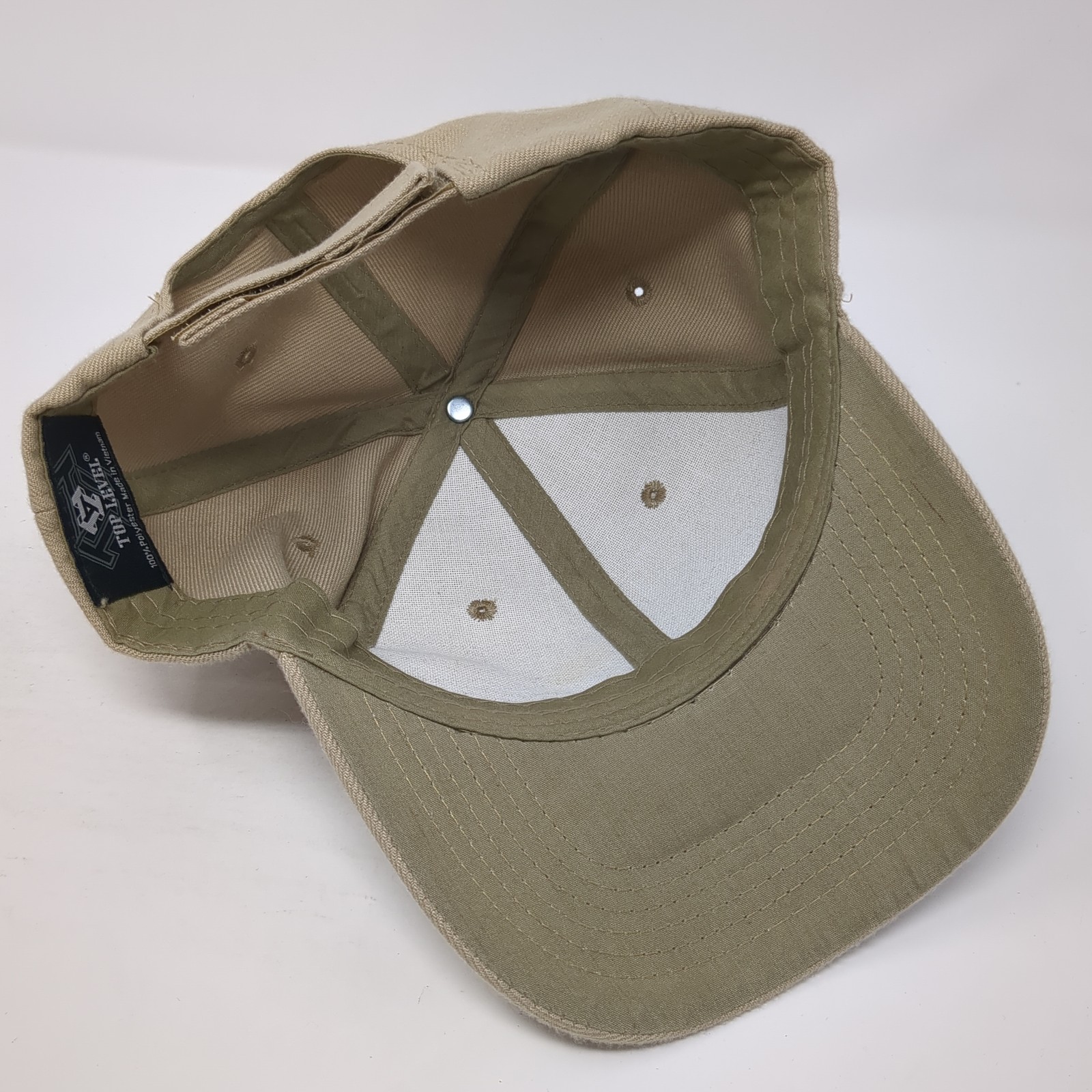 Top Level Strapback Baseball Cap Brown One Size A… - image 7