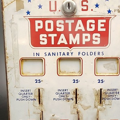 ヴィンテージ　POSTAGE STAMPS 切手販売機　アメリカ雑貨 USA Stamps Vending Machine - Original - FiftiesStore.com