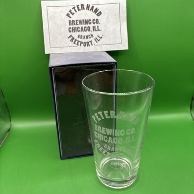 Early-Mid 2000's Freeport Illinois Brewery Glass Series - Peter Hand Brewing Co.