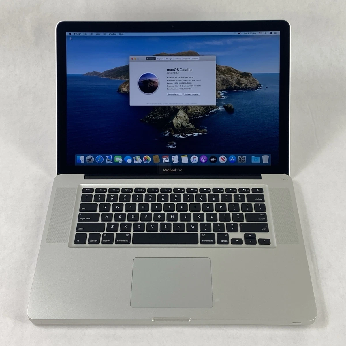 MacBook Pro 15.4インチ 8GB/SSD250GB(2012年製) Las mejores ofertas en Portátiles Apple MacBook Pro 2012 de 15,4
