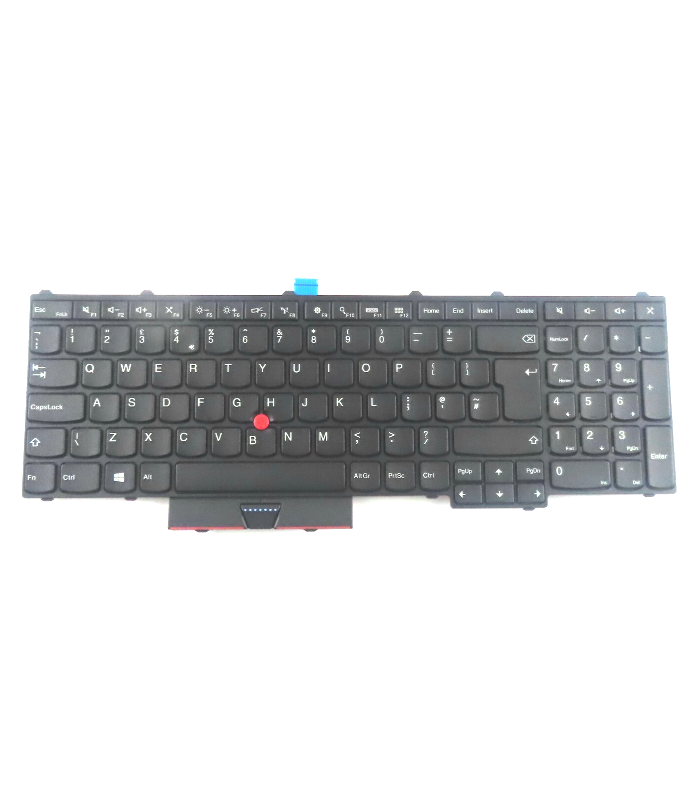 UK Black (with Pointstick) Keyboard Assembly for Lenovo ThinkPad P50 & P70