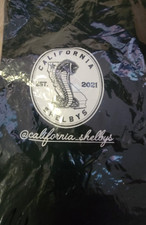 Official Shelby Mustang T-Shirt Ford Snake Cobra New Black Cotton Large