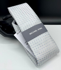 MICHAEL KORS Men's Silk Blend Tie  Grey  Marbury Neat  NEW MSRP: 69.50