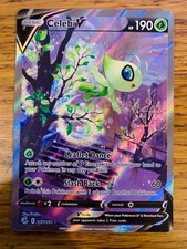 NM! Celebi V (245/264) Fusion Strike Alt Art Ultra Rare Pokemon Karte! SCHNELLER VERSAND!