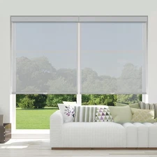 Cordless Light Filtering Roller Shades for Indoor Windows 5% Openness Solar r 