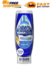 Dawn Platinum Plus PowerSuds Liquid Dish Soap, 13.6 oz. EZ-Squeeze Bottle