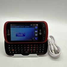 LG Xpression / Expression C395 - Red and Black  AT T  Cellular Slider C6:17 