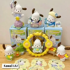 MINISO Sanrio Pochacco Flower & Childhood Series Confirmed Blind Box Figure Toys