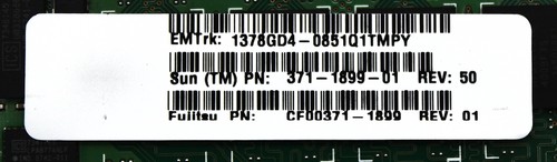 Sun Microsystems 371-1899 1 GB RDIMM PER M4/M5 PN 371-1899 ECC memoria registrata - Foto 2 di 7