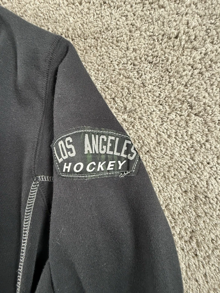 Sudadera con capucha vintage de Los Angeles Kings para hombre 2XL negra hockey ropa de calle sudadera Foto 3 de 4