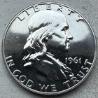 1961 Proof Franklin Half Dollar 90% Silver-INV#8422