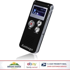 64GB Digital Voice Recorder with Voice Activation and USB Playback Feature