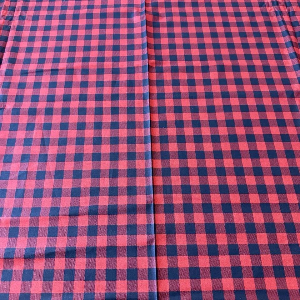 Sweetwater For Moda Red Black Buffalo Checkered Plaid LIGHT Cotton 2Yds x 42" - Image 2 of 4
