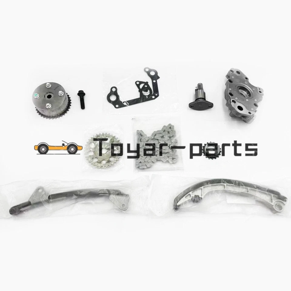 Timing Chain Kit for 00-08 Toyota Corolla 1.8L DOHC 1ZZFE Engine w/ Oil Pump OEM Foto 3 de 4