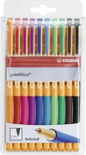 Stabilo® 1099/10 rollerball pointVisco® case with 10 pens