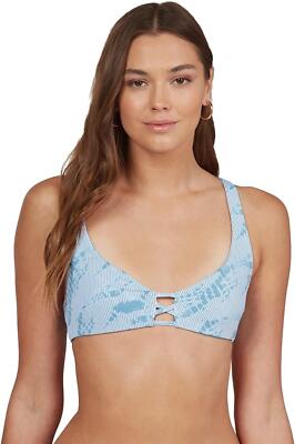 Roxy Sea & Waves 280937 Reversible Printed Tri Adriatic Blue Tie-Dye Stripe LG