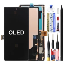 OLED LCD Display Touch Screen Digitizer Assembly Frame For Google Pixel 6/6a/Pro