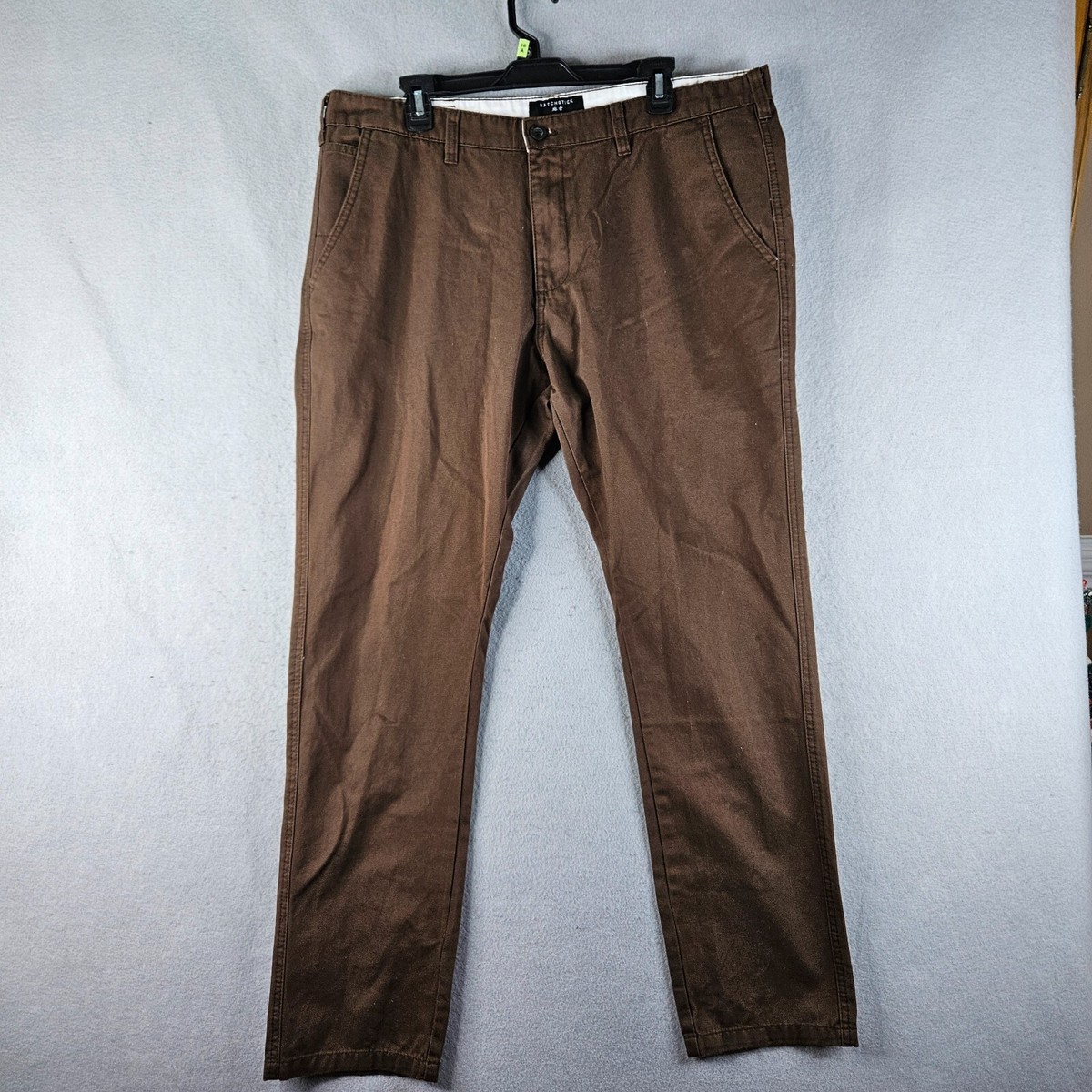 NEW Matchstick Argus Mens Pants 38x29 Brown Chino Casual NEW Matchstick Argus Mens Pants 38x29 Brown Chino Casual