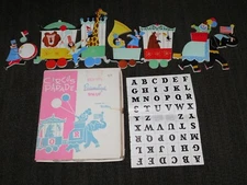 VINTAGE BABY CIRCUS PARADE  DOLLY TOY'S PERSONALIZED PIN-UP  WALL DECORATION