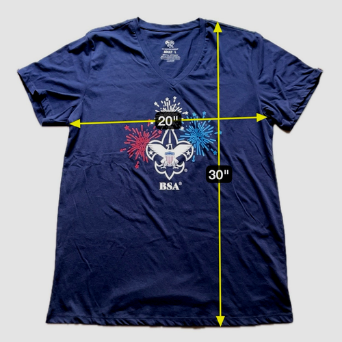 BOY SCOUTS OF AMERICA 4th of July Patriotic USA T-Shirt Damen L - Scout Mom BSA - Bild 6 von 6