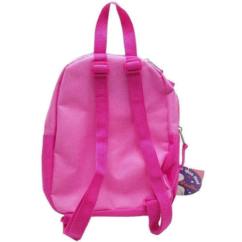 2 in 1 SANRIO Hello Kitty Flower Mini Backpack w Hood Toddler Preschool Girl Bag - Picture 3 of 10