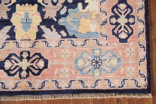 Pair of 10 ft. Runner All-Over Navy Blue Ziegler Vegetable Dye Runner Rug 3'x10' - Picture 6 of 12