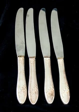 Queen Bess Hollow Table Knife 9 1/2" FIVE Vintage  Knives USED