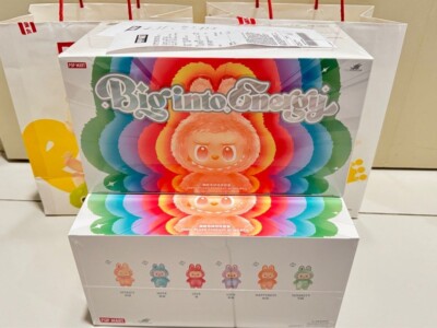 100% AUTHENTIC POP MART Labubu The Monsters V3Big Into Energy Box Whole Set of 6
