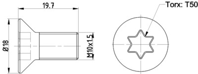 TEXTAR TPM0016 Bolzen, Bremse Scheibe für Ford, Ford Australien