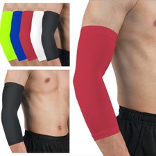 Men Solid Short Arm Sleeve Basketball Sports Sun Cycling Protective Gear LF032