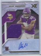 KENE NWANGWU 2021 PANINI XR SILVER PRIZM ROOKIE JERSEY AUTO RC #D 078/199