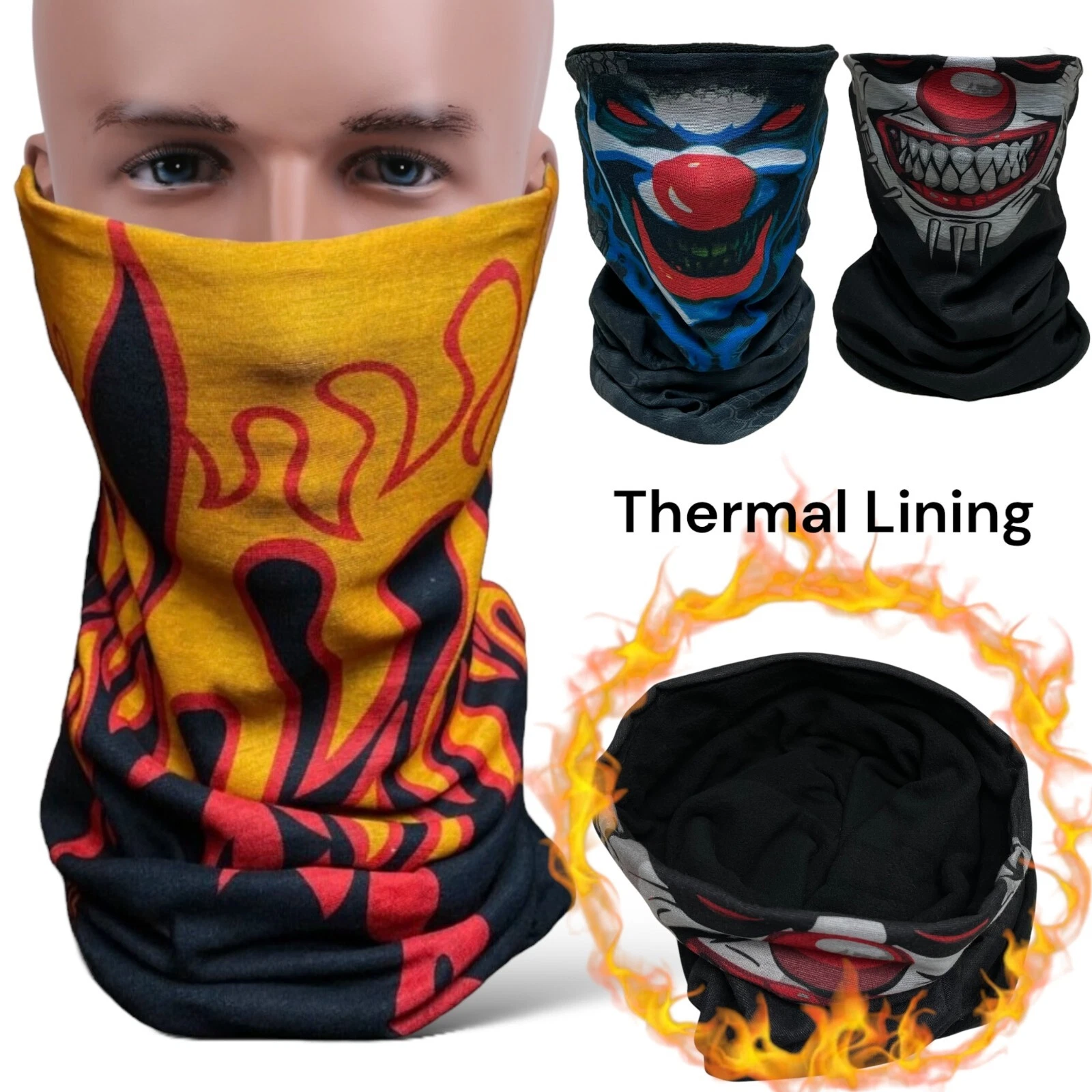 Warm Neck Gaiter Face Mask Unisex, Winter Thermal Balaclava