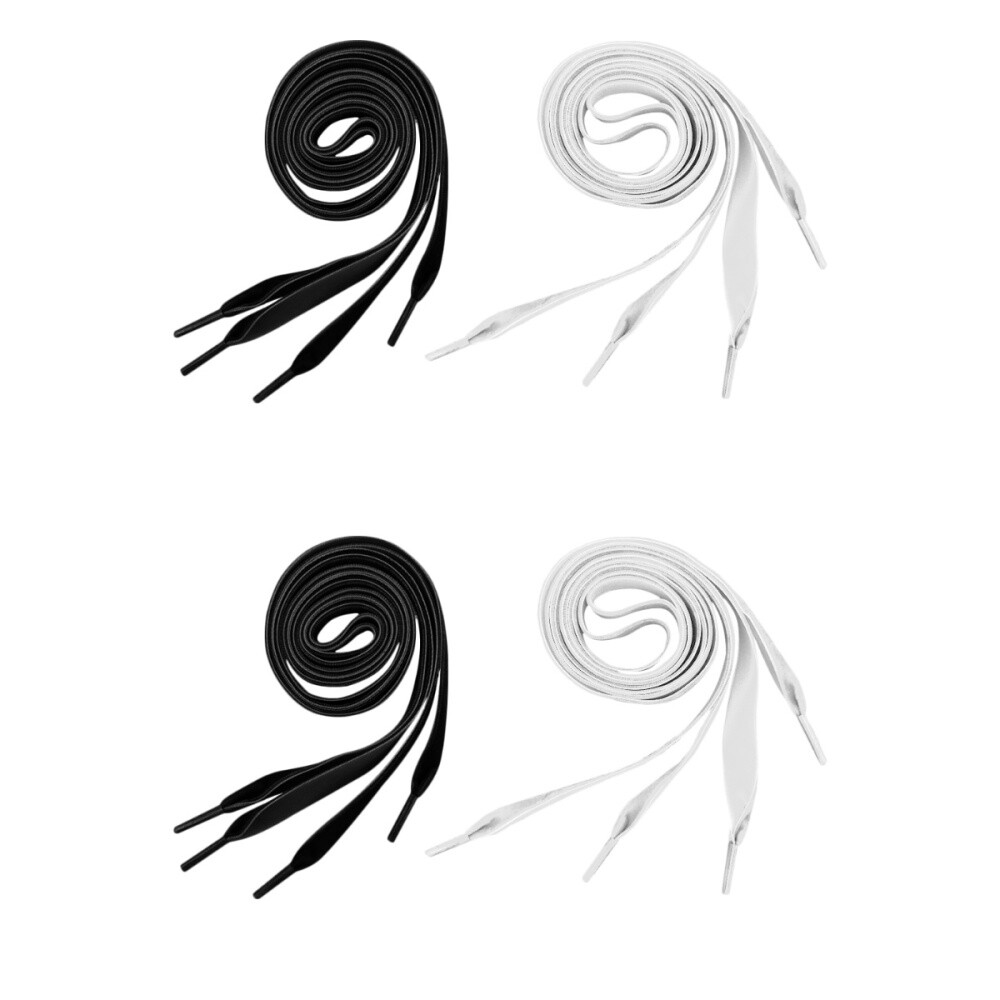 APL 4 paia di lacci larghi 1 6 cm larghi piatti lacci per scarpe accessori per scarpe