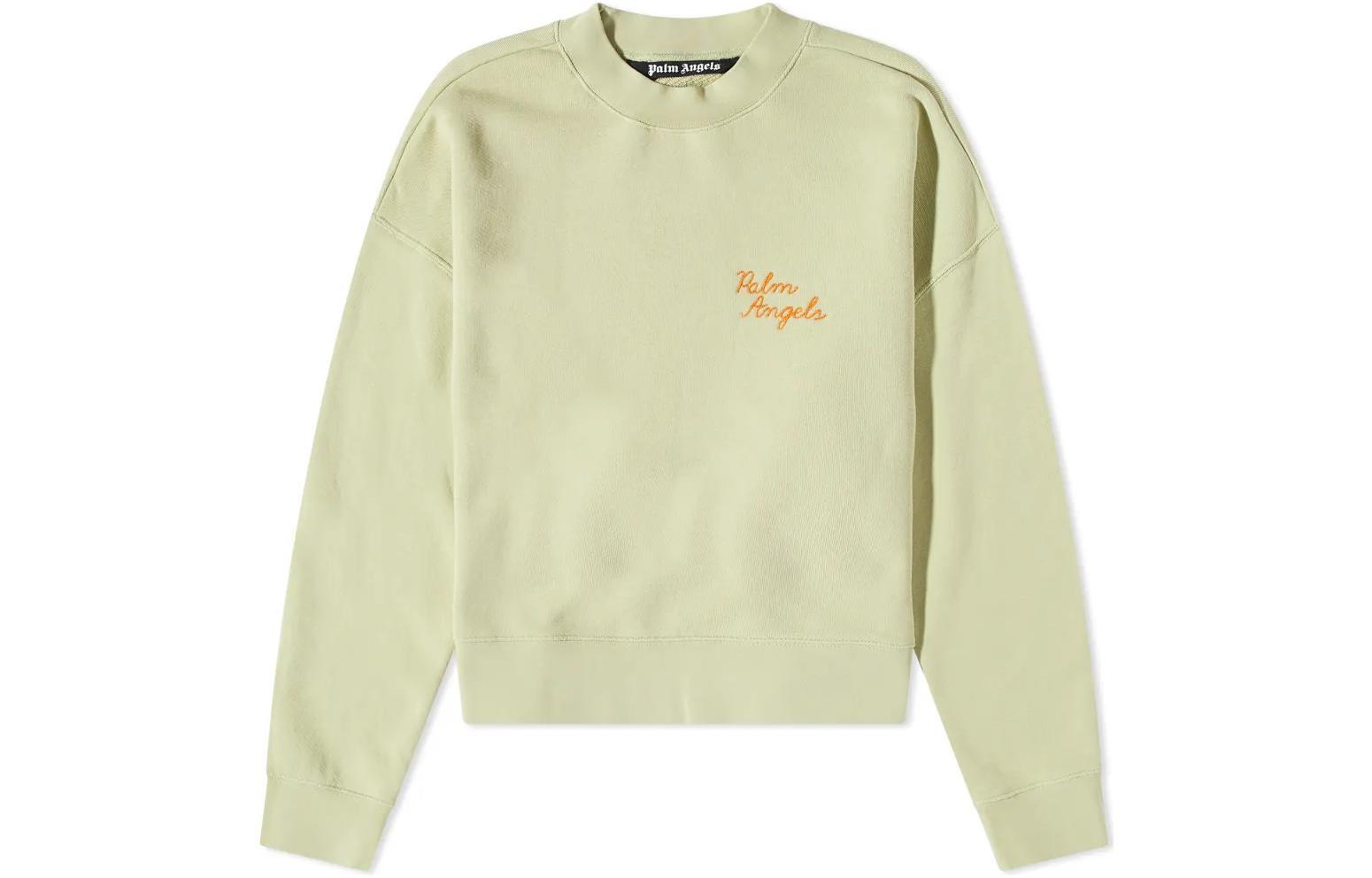 Спрей для спины Palm Angels с вышитым на ладони логотипом Crew Sweat Мятно-зеленый