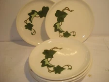 METLOX CALIFORNIA  IVY POPPYTRAIL 6 1/2" HAND PAINTED NREAD & BUTTER PLATES