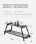thumbnail 9  - Retro Coffee Table Nordic minimalist Wood top/Black Wrought Iron living/Dining