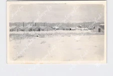 RPPC Real Photo Postcard Snowy Landscape Scenic View #11 Snow Covered Tents Wago