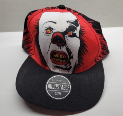Stephen King's It the Movie Pennywise Snapback Hat Adjustable Baseball Cap OSFM 