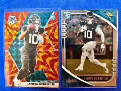 Laviska Shenault Jr 2020 Panini Mosaic Orange Reactive RC & 2020