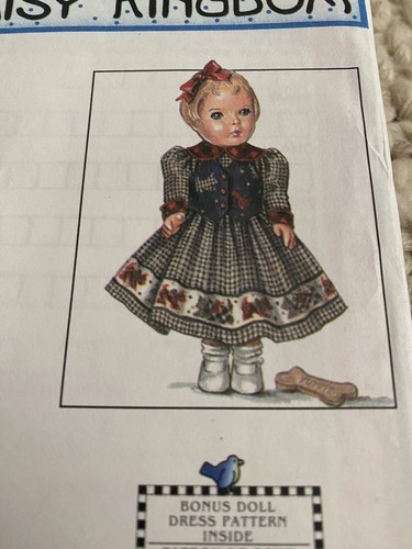 7744 Simplicity Daisy Kingdom pattern dress Girl 7 10 12 L L/S Vest Scottie Dog - Picture 5 of 7