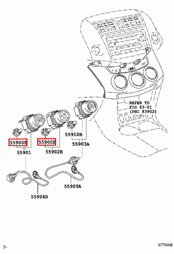 Genuine Toyota RAV4 ZSA35 Dash AC A/C Control Bulb - Picture 2 of 5