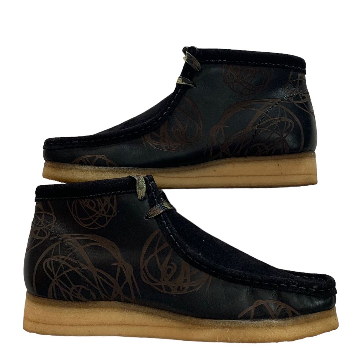 Vintage Futura x Clarks Originals Atomic Wallabee Black 2007 Vintage Futura x Clarks Originals Atomic Wallabee Black 2007